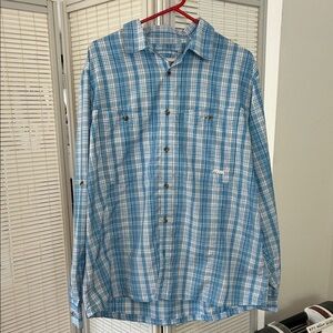 Mountain Khakis Light Blue Plaid Men's Shirt